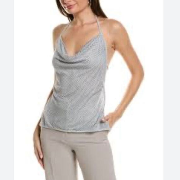 NWT WeWoreWhat Crystal Cowl Neck Top. Size Small - Picture 1 of 7